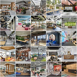 25 پروژه طراحی داخلی اداری،  الگوهایی از دفاترکار آینده!